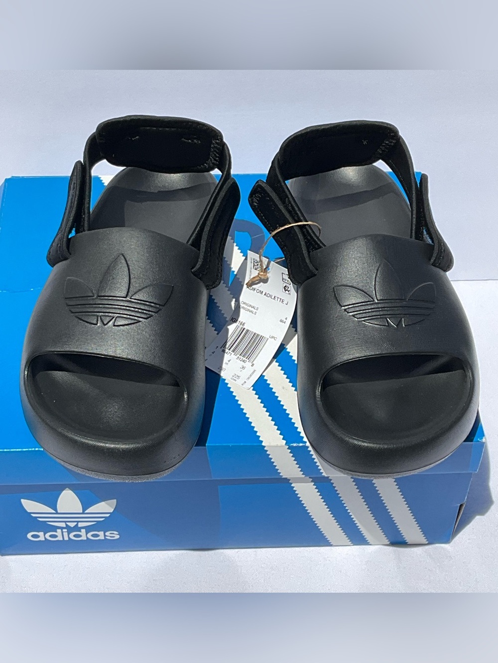 Adidas Adifom Adilette J Slides CBlack Unisex Size 4